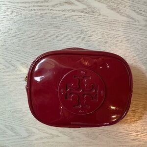 Tory Burch Deep Red Cosmetic Case